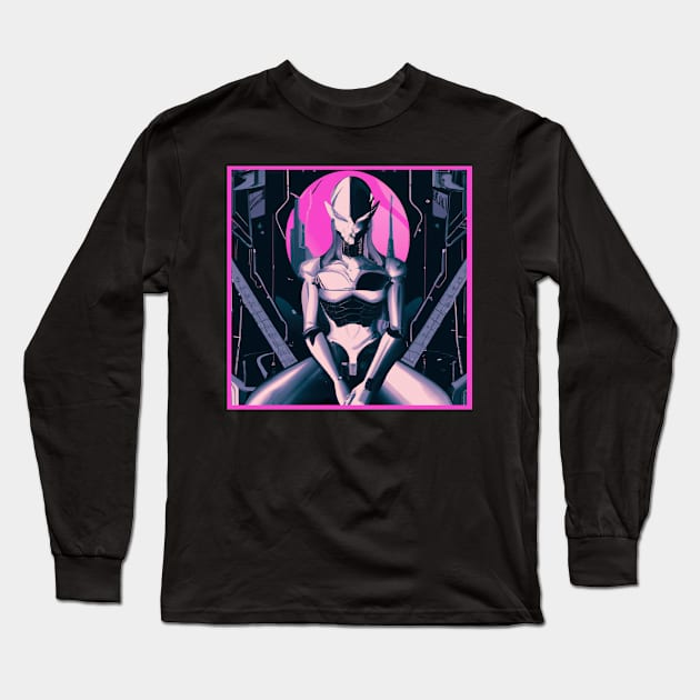 Robot Metropolis Long Sleeve T-Shirt by Starbase79